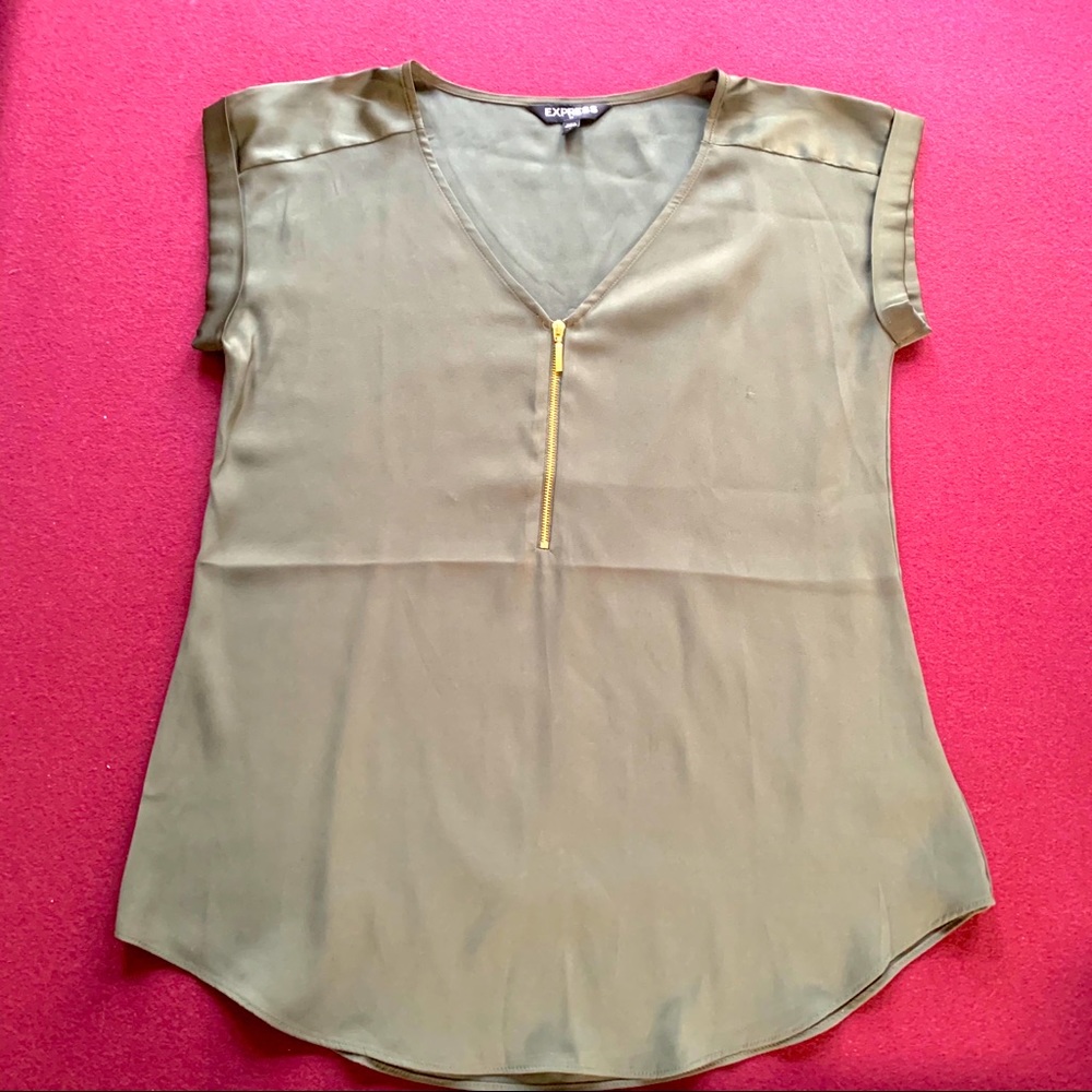 Olive green blouse